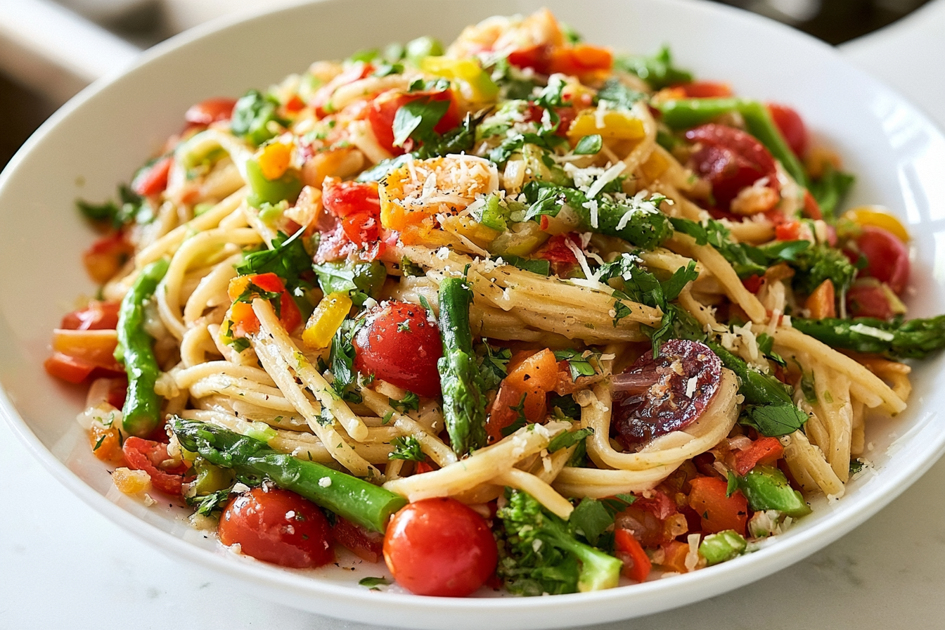 Brown Butter Pasta Primavera: a nutty, restaurant-level vegetable pasta