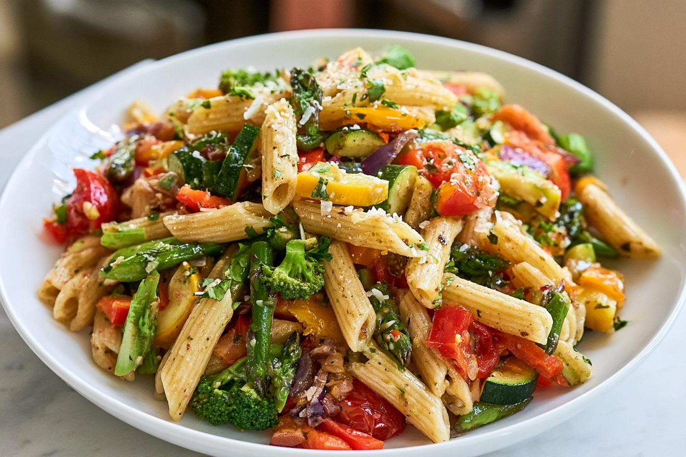 Brown Butter Pasta Primavera: a nutty, restaurant-level vegetable pasta