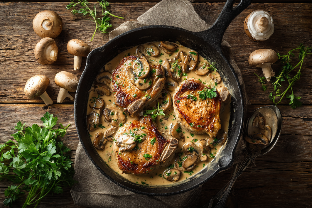 Creamy Pork Chop Recipes with Mushrooms – Easy & Delicious