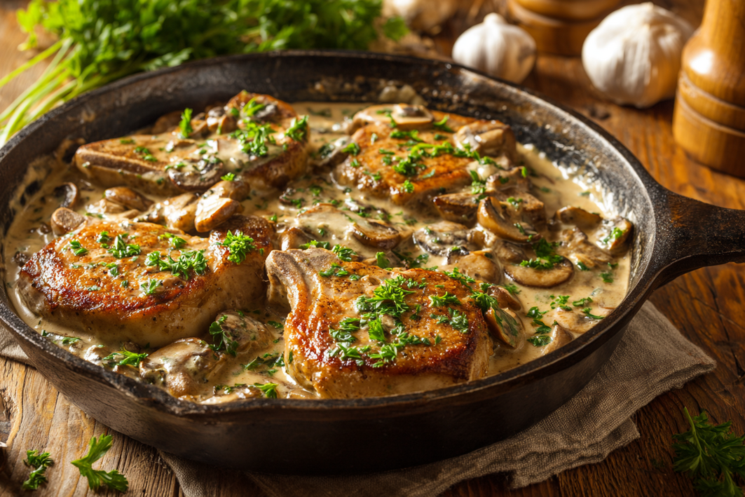Creamy Pork Chop Recipes with Mushrooms – Easy & Delicious