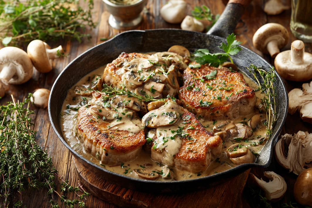 Creamy Pork Chop Recipes with Mushrooms – Easy & Delicious
