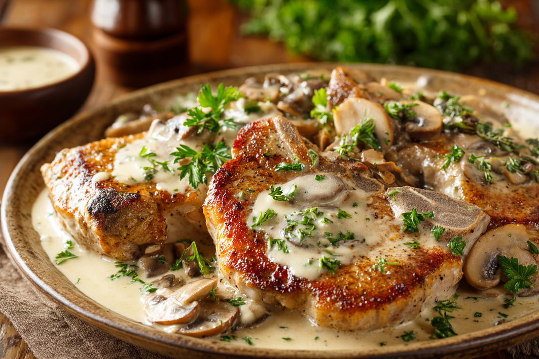 Creamy Pork Chop Recipes with Mushrooms – Easy & Delicious