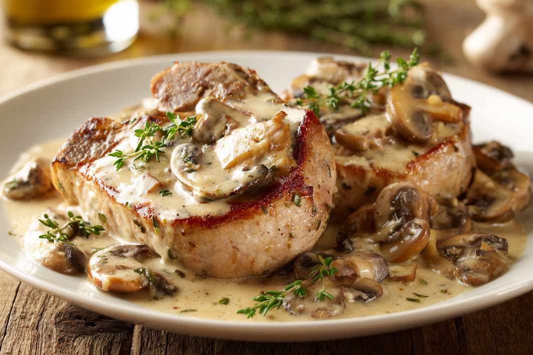 Creamy Pork Chop Recipes with Mushrooms – Easy & Flavorful