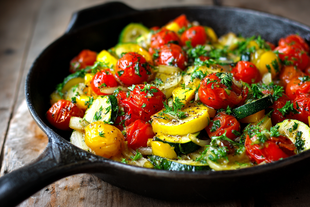 Easy Summer Meals Skillet with Garlic and Herbs – Quick & Fresh