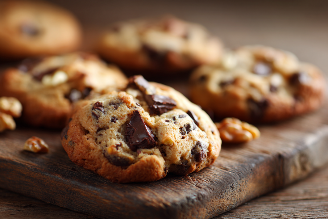 Moist Chocolate Chip Cookies with Walnuts – Classic Recipe