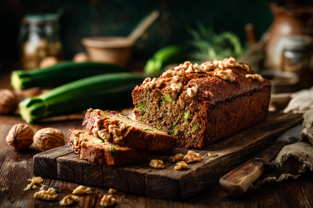 Moist Zucchini Bread with Walnuts – Easy Homemade Recipe