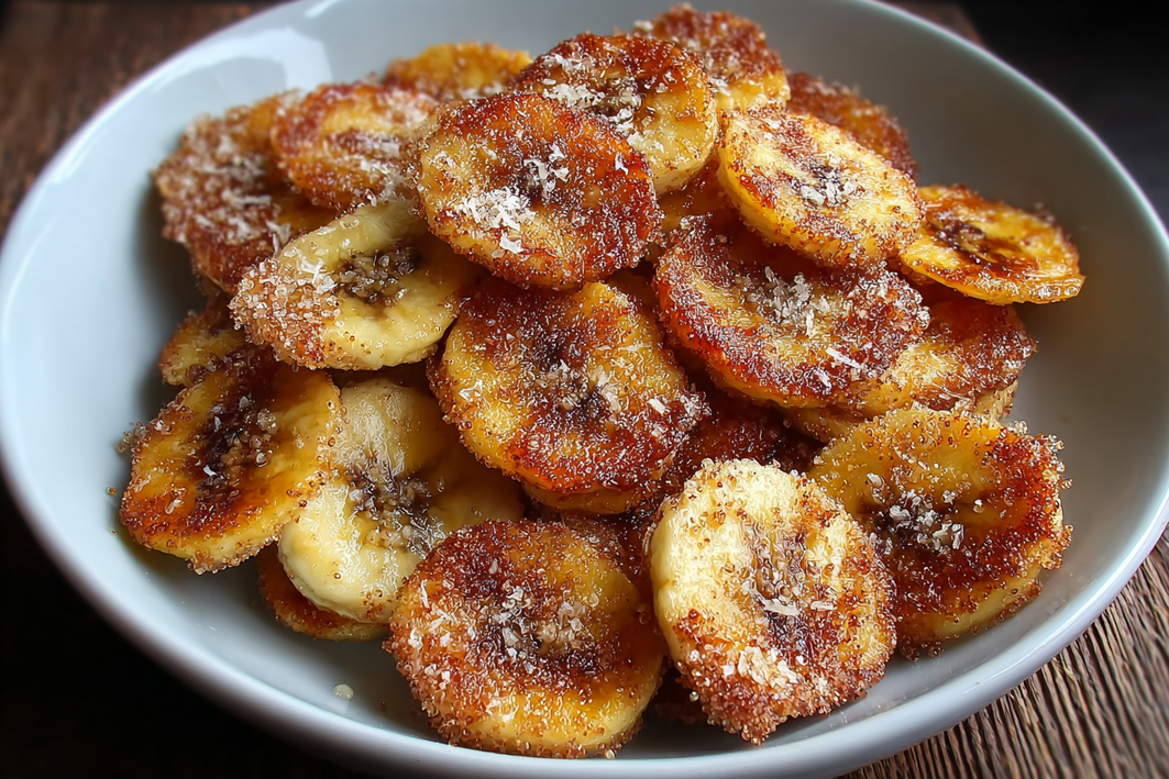 Crispy Cinnamon Sugar Banana Chips – Easy Snack Recipe