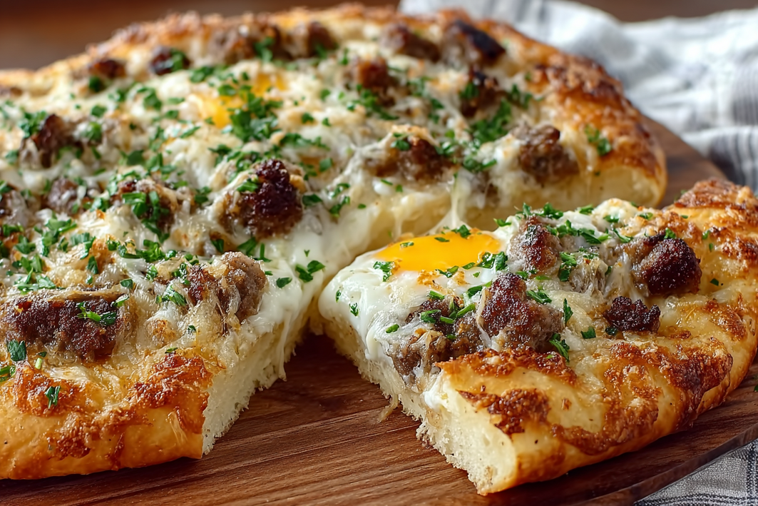 Easy Biscuits and Gravy Breakfast Pizza – Family Friendly