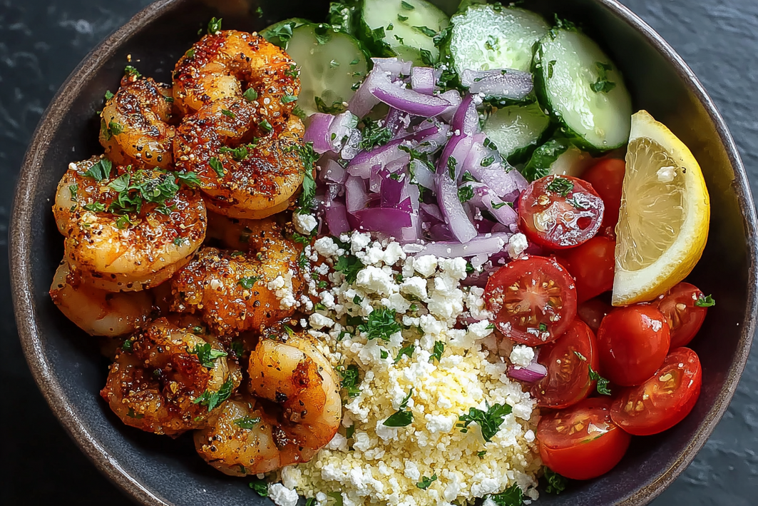 Easy Mediterranean Shrimp Bowls – Fresh & Flavorful