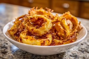 Air-Fried & Baked Crispy Keto Onion Rings