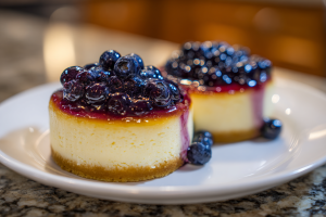 Ultimate Blueberry Cheesecake Bars (Graham or Shortbread Crust)