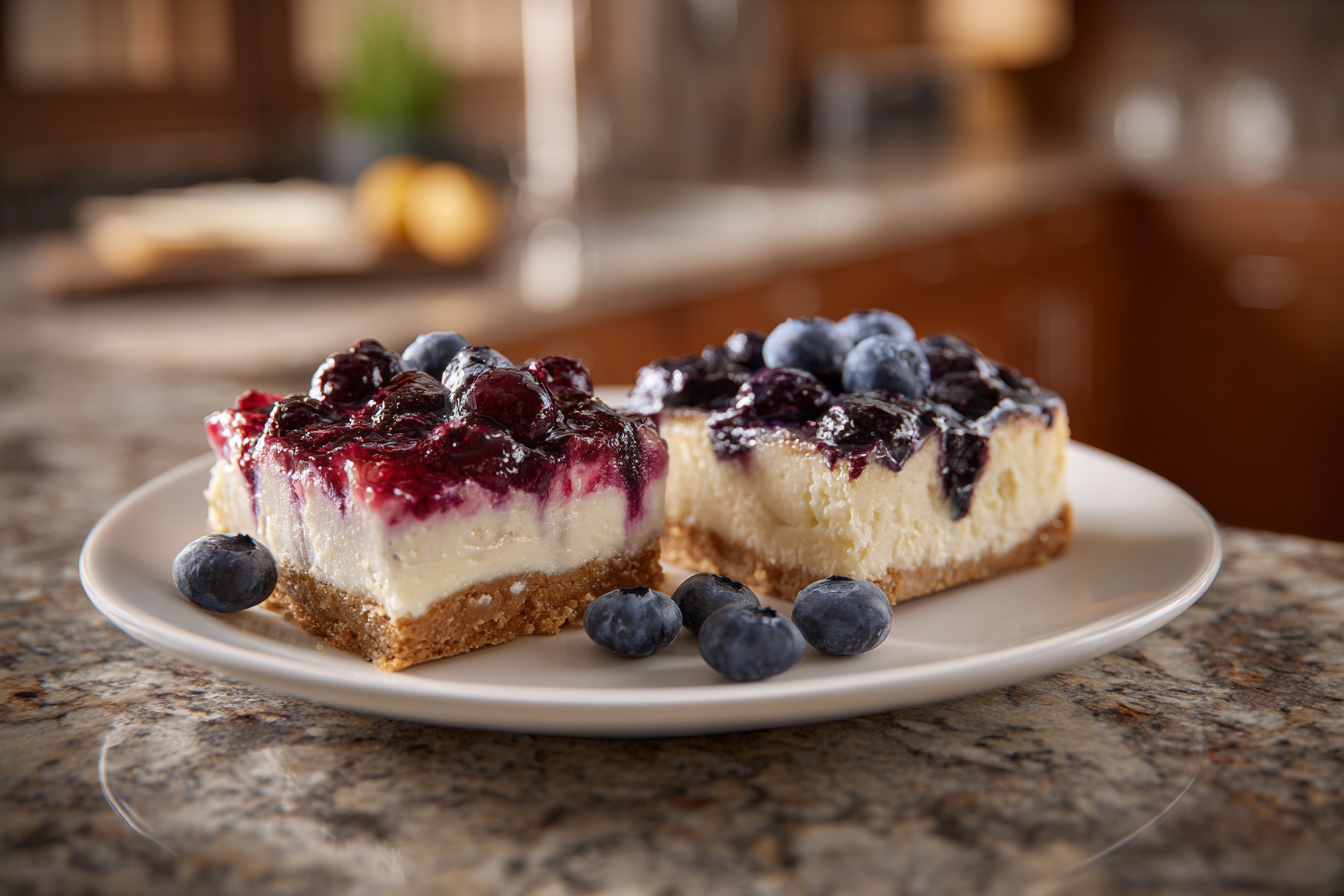 Blueberry Cheesecake Bars: Two Irresistible Recipes