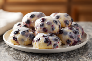 Bright & Zesty Blueberry Lemon Cookies with Glaze