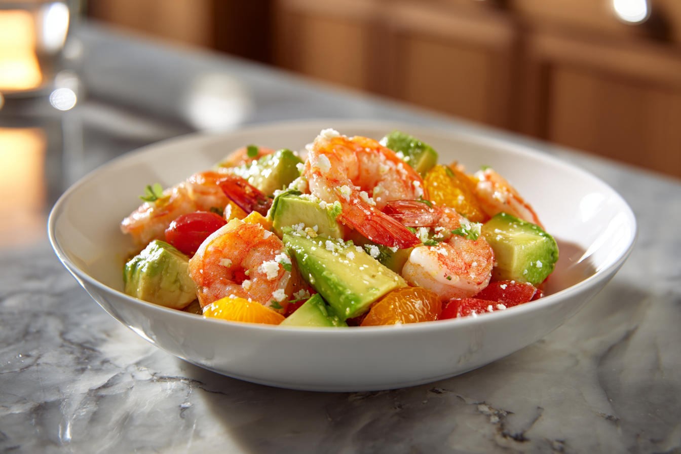 Bright & Zesty Citrus Shrimp Salad with Creamy Avocado