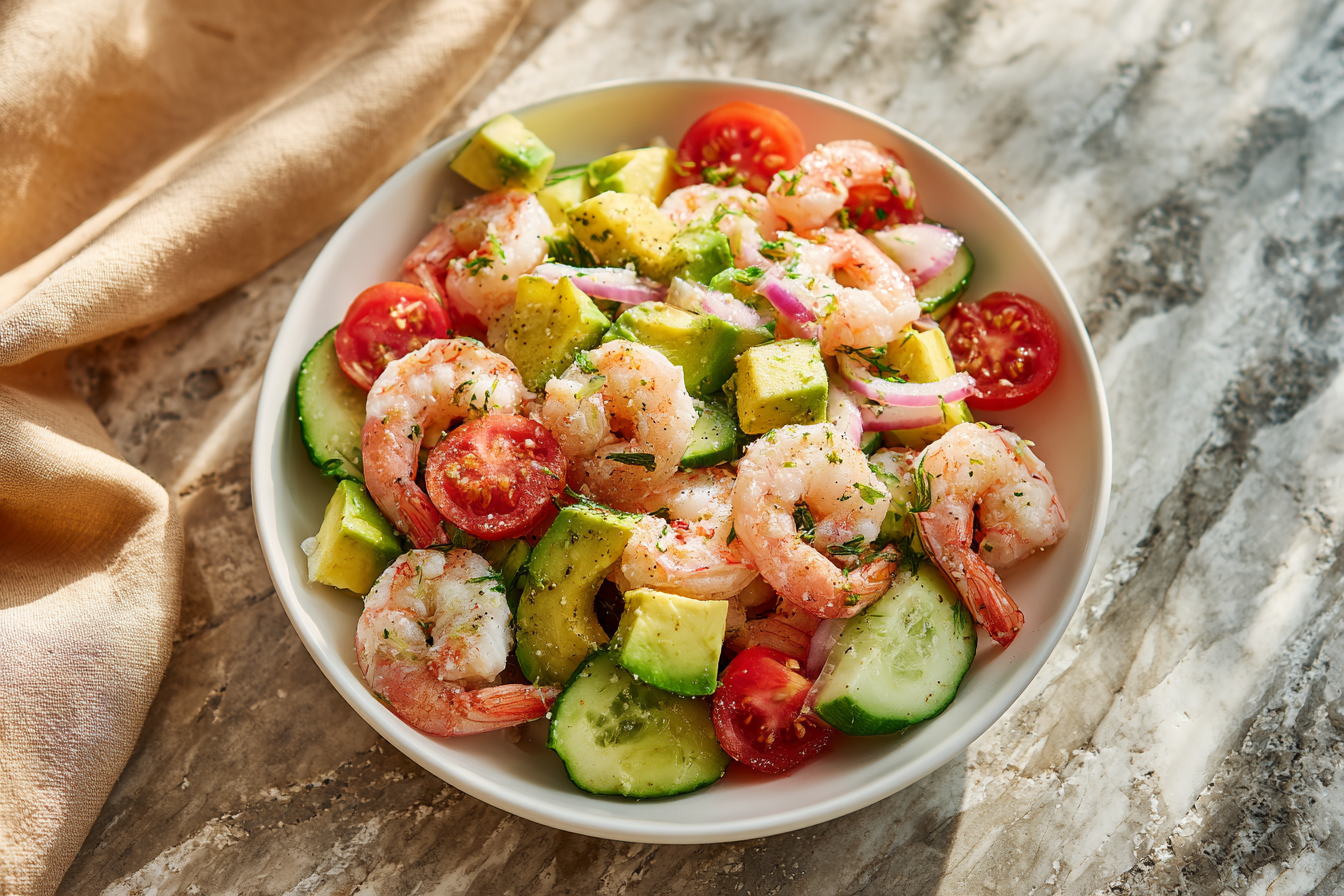 Bright & Zesty Citrus Shrimp Salad with Creamy Avocado
