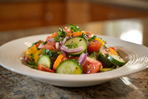 Bright & Zesty Mediterranean-Inspired Cucumber Salad
