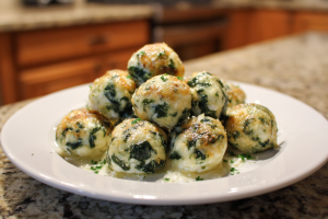 Cheesy Spinach & Ricotta Fritters