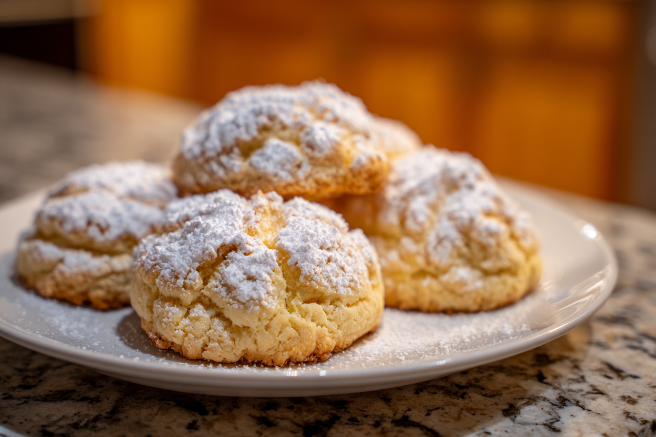 Cloud-Soft Keto Cream Cheese Cookies with a Sweet Dusting
