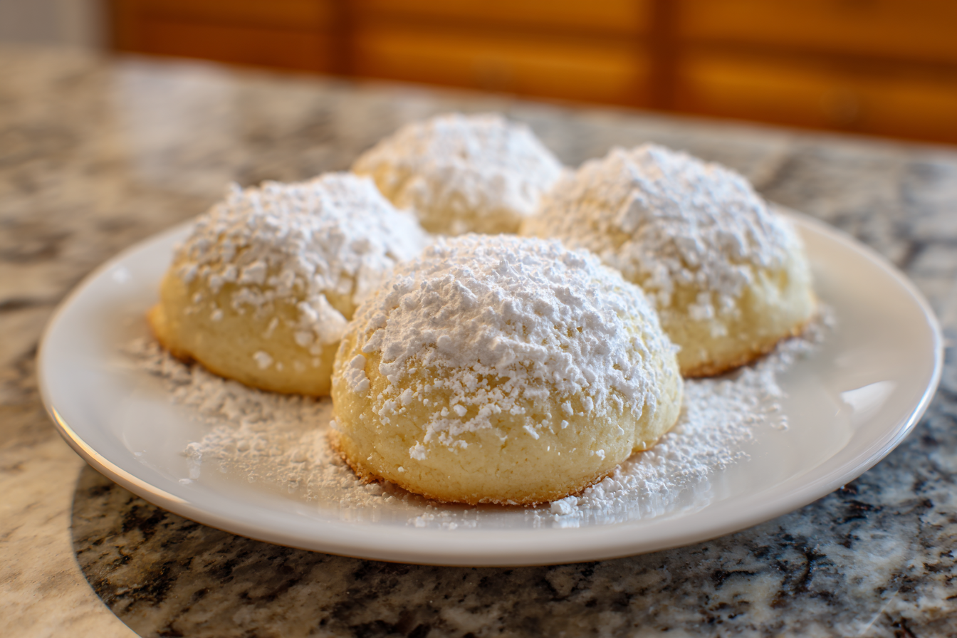 Cloud-Soft Keto Cream Cheese Cookies with a Sweet Dusting