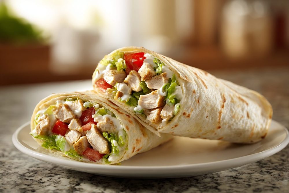 Creamy Chicken Caesar Wraps: Your Ultimate High-Protein Lunch Prep