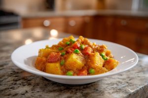 Creamy Coconut Potato & Pea Curry