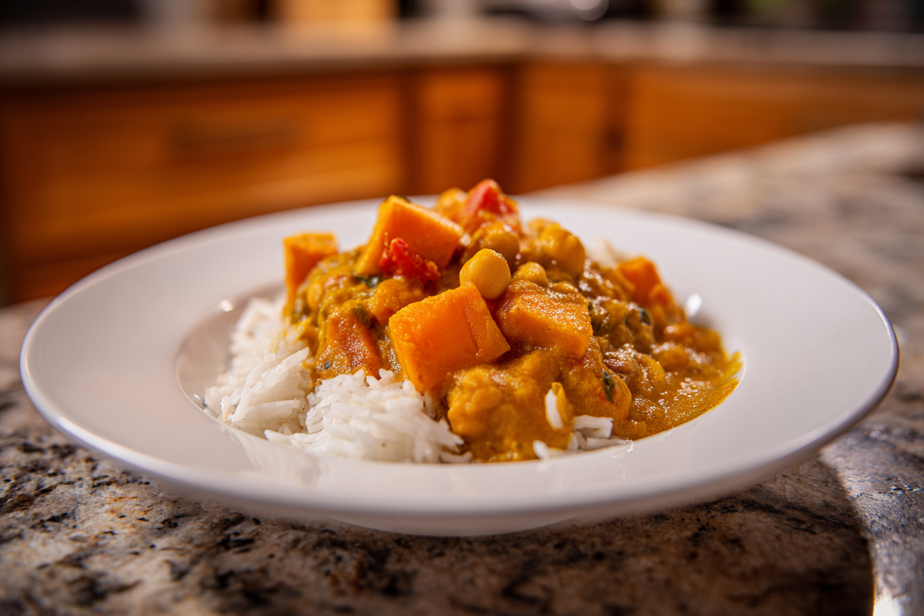 Creamy Coconut Sweet Potato & Chickpea Curry: Your New Favorite Vegan Meal