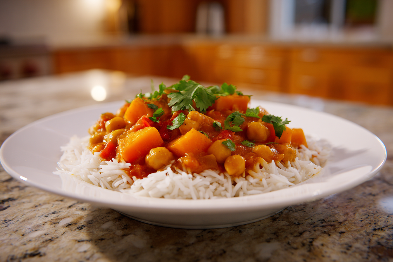 Creamy Coconut Sweet Potato & Chickpea Curry: Your New Favorite Vegan Meal