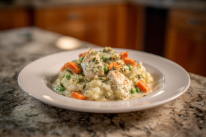 Creamy Herb Chicken and Potatoes Skillet