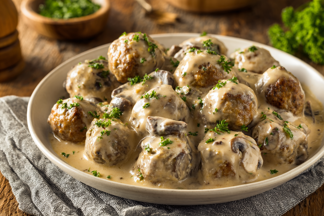 Creamy Mushroom Chicken Meatballs: Your New Favorite 30-Minute Skillet Dinner
