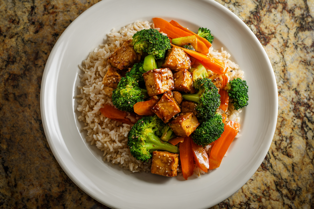 Crispy Air Fryer Tofu & Veggies with Rice: Your New Go-To High-Protein Meal