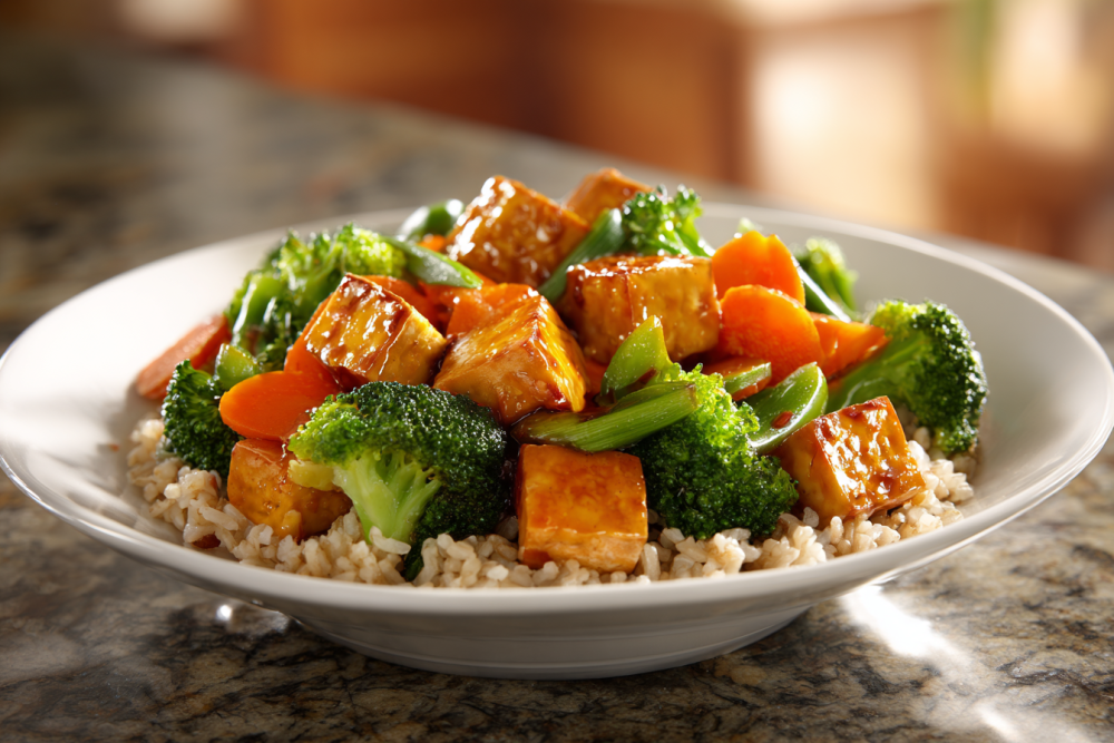 Crispy Air Fryer Tofu & Veggies with Rice: Your New Go-To High-Protein Meal