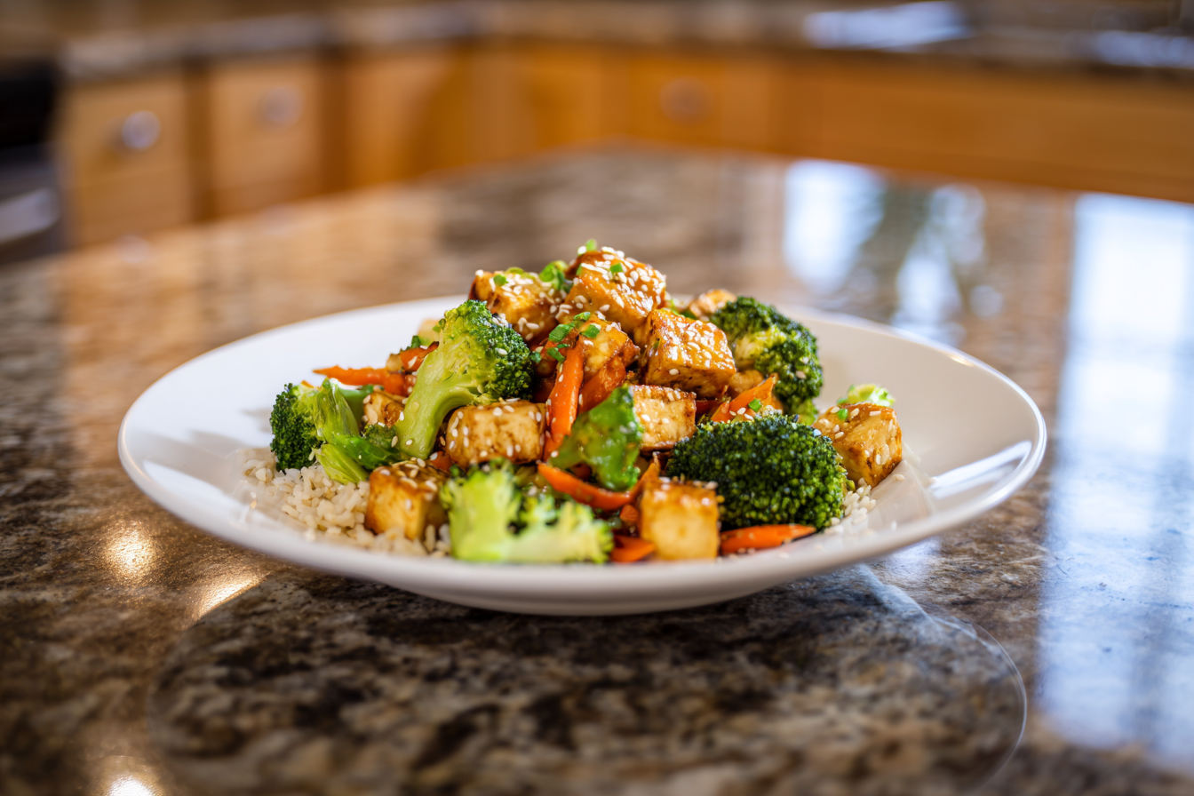 Crispy Air Fryer Tofu & Veggies with Rice: Your New Go-To High-Protein Meal