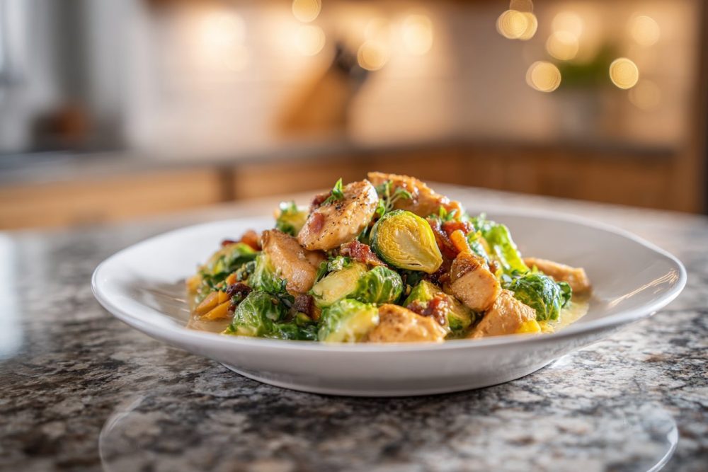 Crispy Herb Chicken & Brussels Sprouts: Your New Favorite High-Protein, Low-Calorie Meal Staple