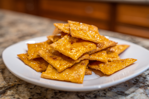 Crispy Low-Carb Almond Crackers