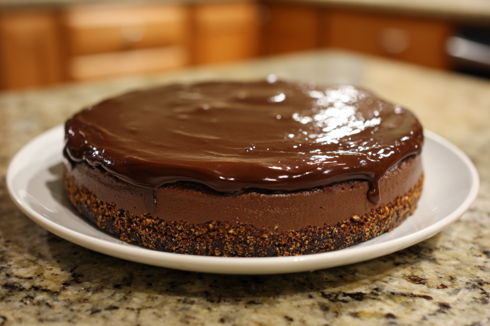 Decadent 5-Ingredient No-Bake Chocolate Cake (Paleo, Keto, Vegan!)