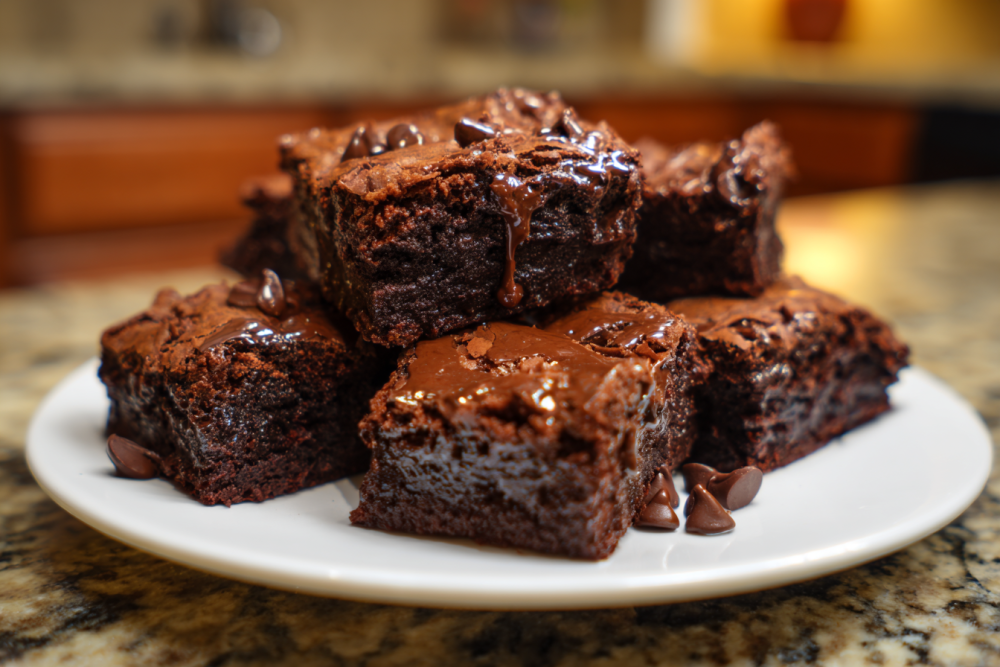 Decadent Fudgy Protein Brownies with Greek Yogurt