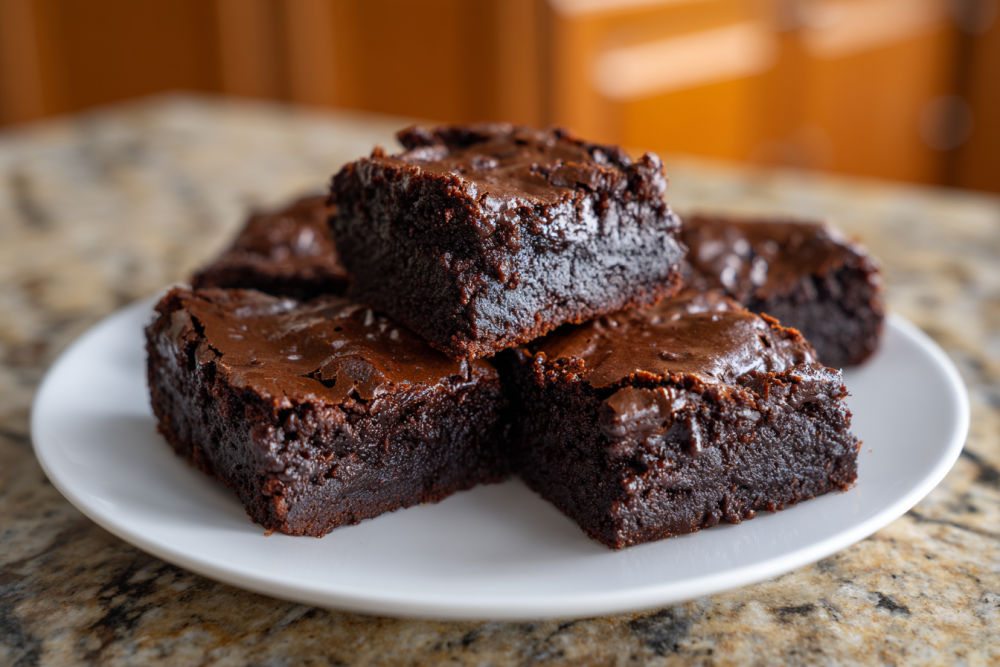 Decadent Fudgy Protein Brownies with Greek Yogurt