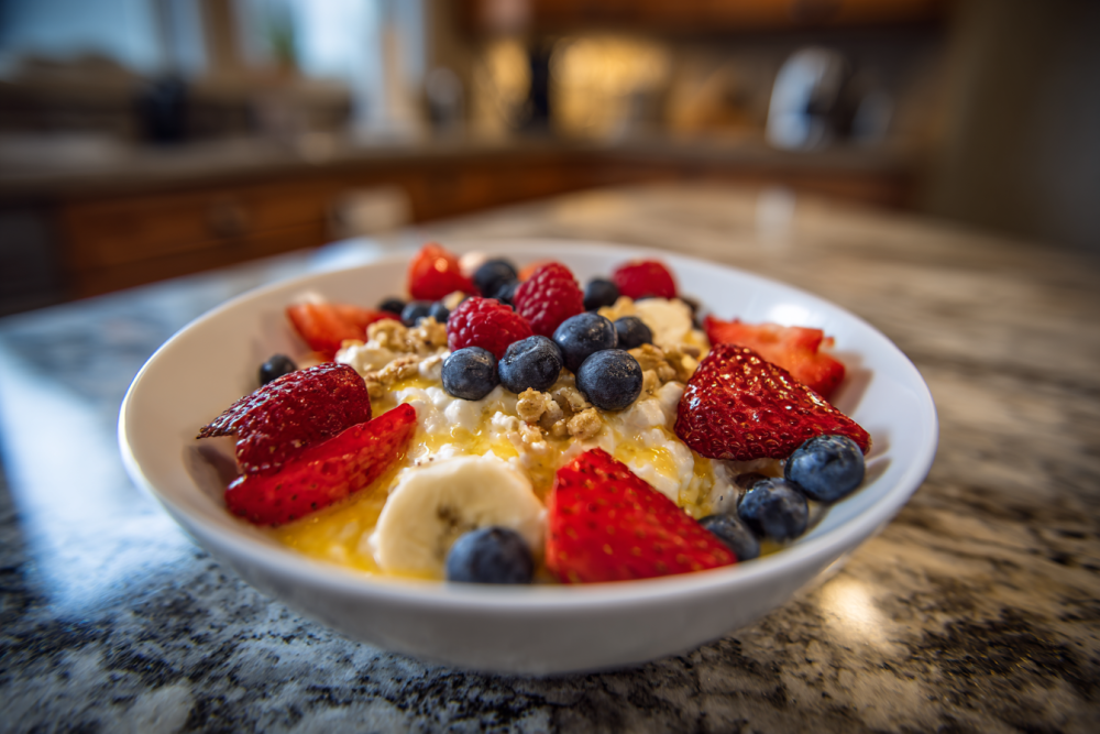 Deine Protein-Powerbowl: Cremiger Hüttenkäse, so vielseitig wie du!