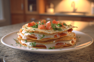 Double-Decker Chipotle Chicken Quesadillas
