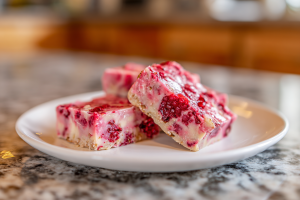 Dreamy Raspberry Coconut Fudge (Vegan Keto)