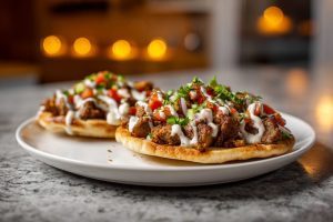 Quick Mediterranean Ground Beef Pita Pockets with Tzatziki
