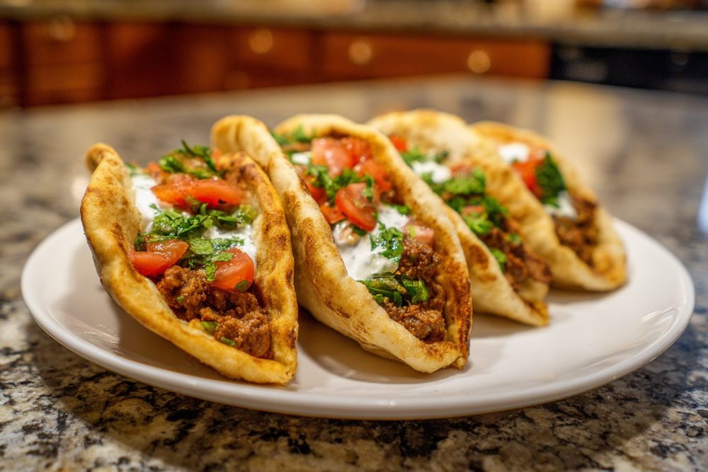 Easy 25-Minute Mediterranean Ground Beef Pita Pockets Recipe