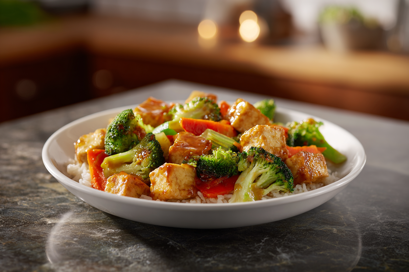 Effortless Air Fryer Tofu & Veggie Power Bowl: High Protein Meal Prep