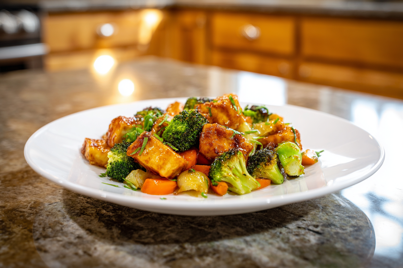 Effortless Air Fryer Tofu & Veggie Power Bowl: High Protein Meal Prep