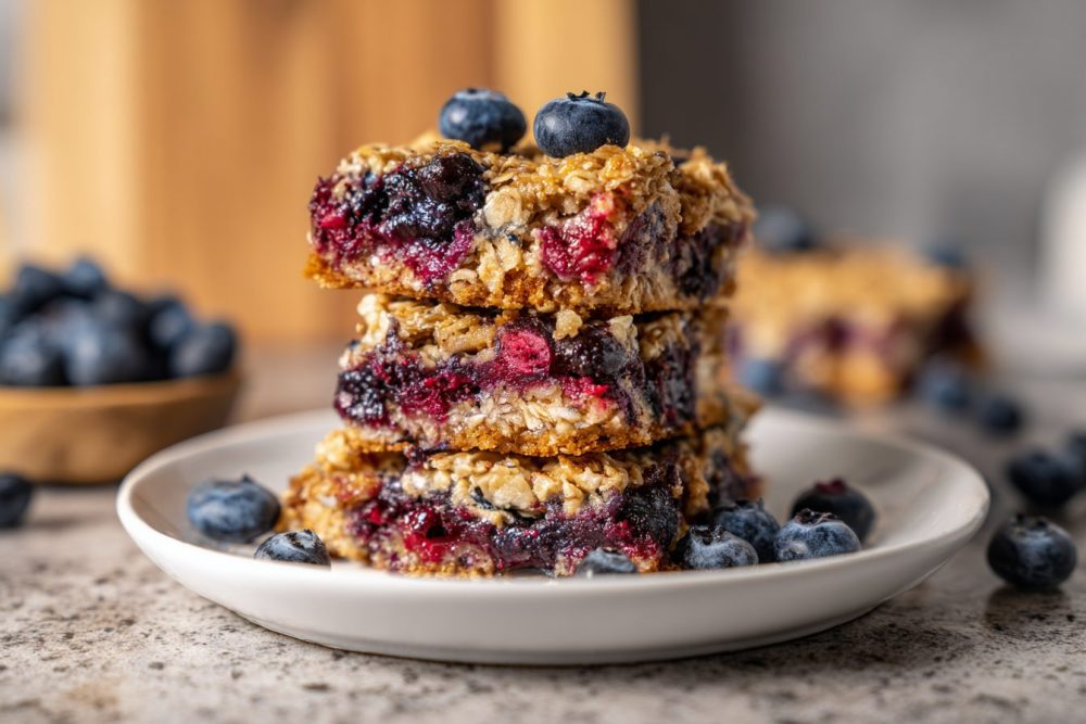 Effortless Egg-Free Blueberry Baked Oatmeal Bars: Your New 3-Ingredient Breakfast Hero