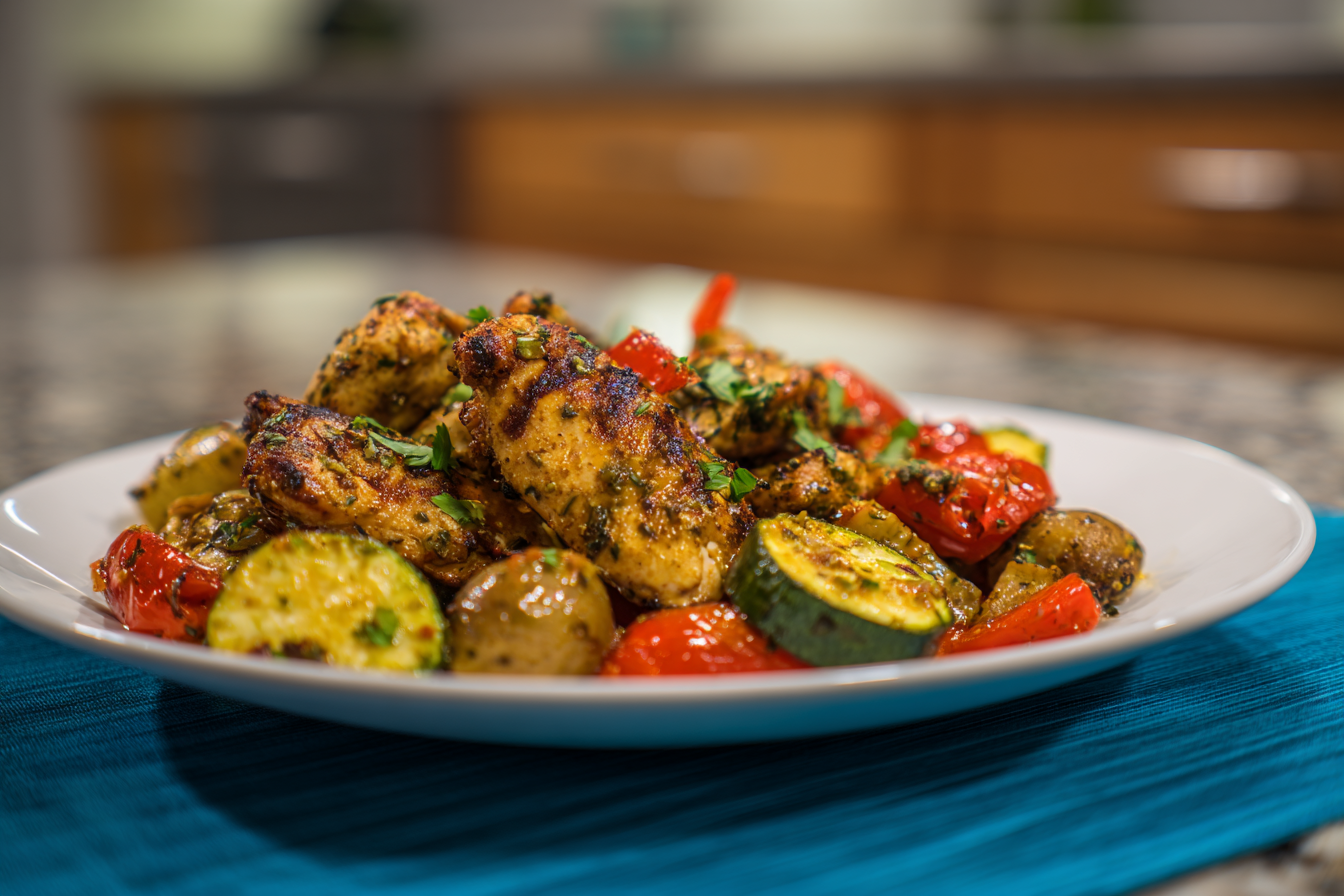 Effortless Garlic-Herb Grilled Chicken and Vibrant Veggies: Your New Weeknight Hero