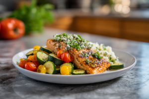Lemon Herb Chicken & Roasted Veggies Meal Prep