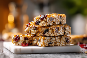 No-Bake Protein Greek Yogurt Granola Bars