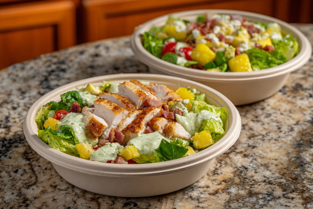 Effortless Weekly Lunches: Copycat Panera Green Goddess Cobb Salad Meal Prep