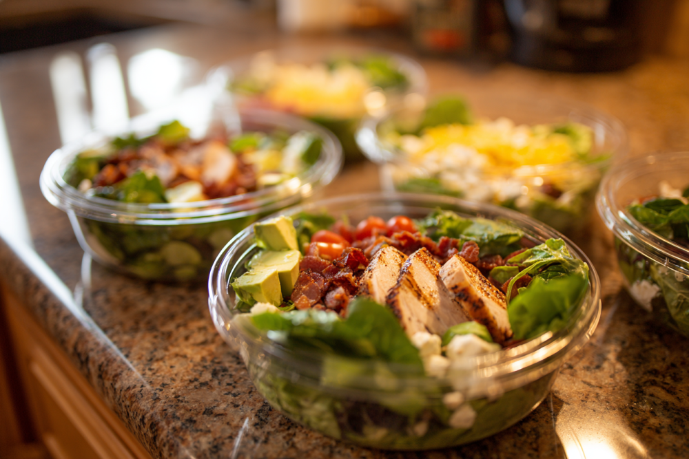 Effortless Weekly Lunches: Copycat Panera Green Goddess Cobb Salad Meal Prep
